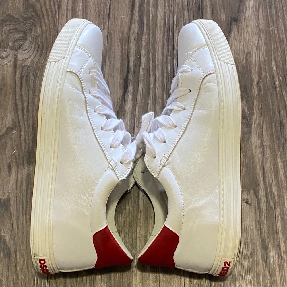 DSquared2 Mens All White Sneakers - Picture 6 of 7